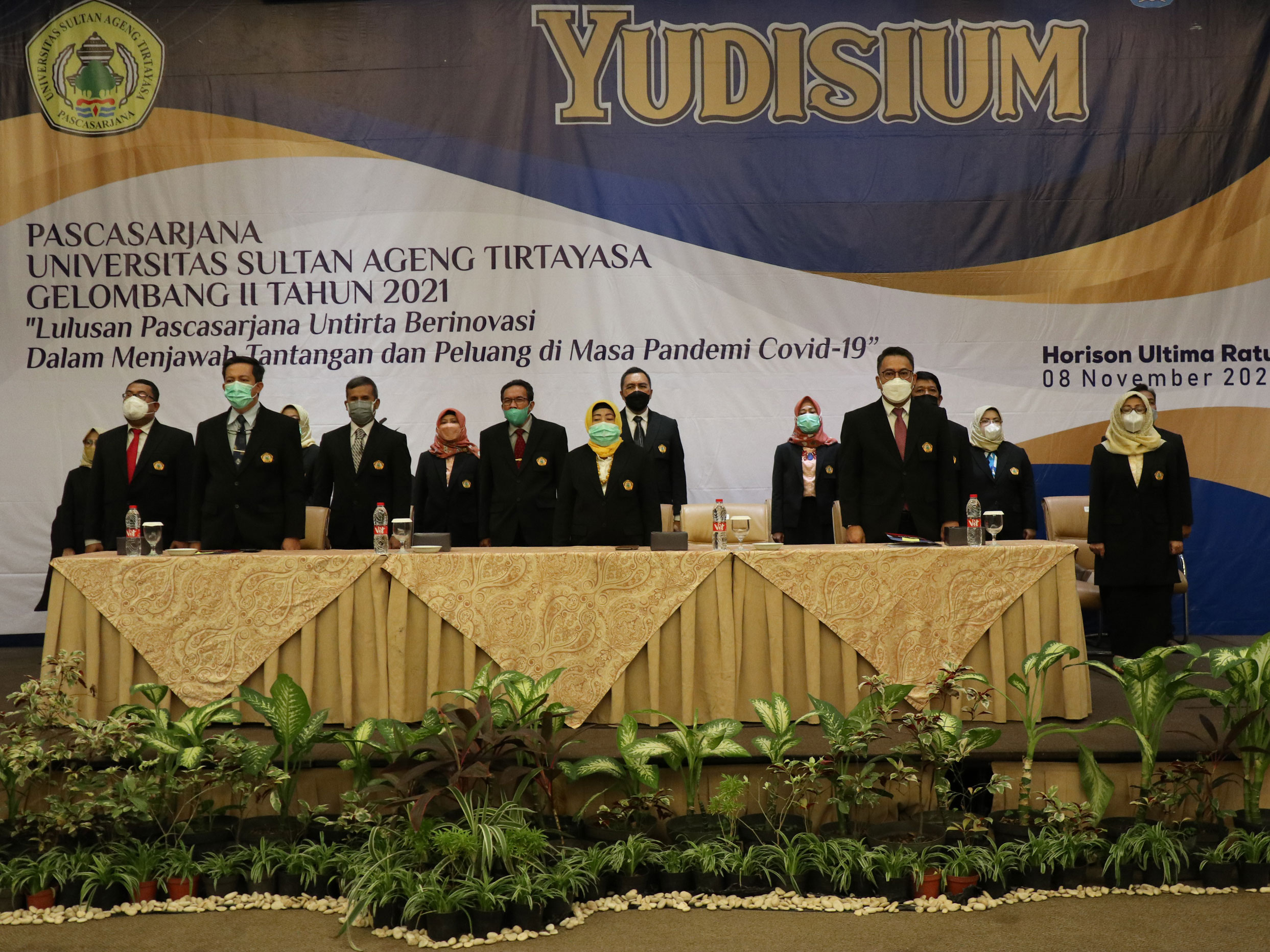 Yudisium Gelombang II Pascasarjana Universitas Sultan Ageng Tirtayasa Tahun 2021